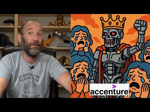 Видео: Accenture увольняет 11 000 сотрудников ради ИИ — «Папочка тебя больше не любит»