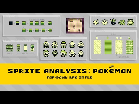 Видео: Анализ спрайтов | Pokémon: Пиксельная графика в жанре RPG с видом сверху