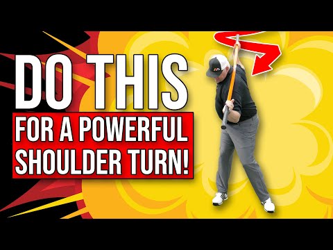 Видео: БОЛЬШОЙ СЕКРЕТ для СИЛЬНОГО поворота и поворота плечом в гольф-замахе! 🏌️‍♂️