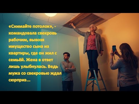 Видео: «Снимайте потолок», - командовала свекровь рабочим, вывозя имущество сына из квартиры...