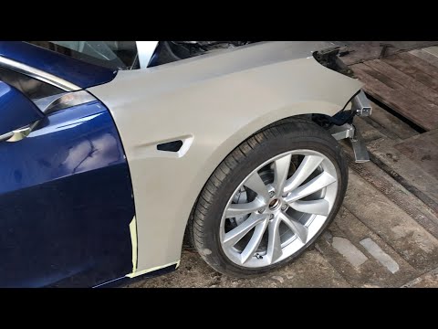 Видео: Tesla 3 китайские запчасти, петли капота, зазоры