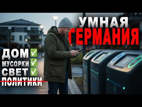 Видео: Умный мусорки РОБОТЫ в Германии и как экономить на электроэнергии‼️