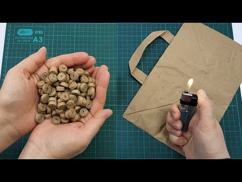 Видео: Не выбрасывайте бумажные пакеты — превратите их в нечто прекрасное для вашего дома