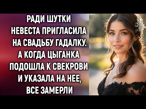 Видео: Ради шутки невеста пригласила на свадьбу гадалку. А когда цыганка подошла к свекрови….