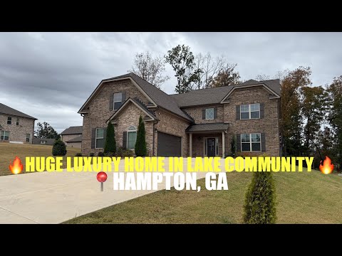 Видео: 🔥 Вы должны увидеть этот ОГРОМНЫЙ роскошный дом в закрытом жилом комплексе! 👀 Хэмптон, Джорджия |...