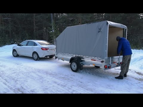 Видео: Прицеп для легкового автомобиля Экспедиция Универсал