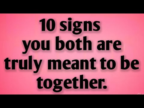 Видео: 10 признаков того, что вам двоим действительно суждено быть вместе || Факты о психологии