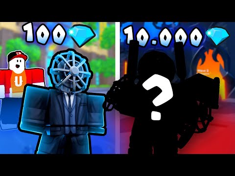 Видео: Эксклюзивки за 100 1000 10000 Гемов в Toilet Tower Defense