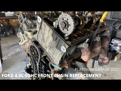 Видео: Замена передней цепи ГРМ Ford 4.0L SOHC (без специальных инструментов!)