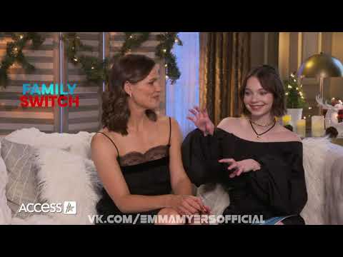 Видео: Эмма Майерс и Дженнифер Гарнер задают друг другу вопросы по фильму Семейный Обмен (Family Switch)