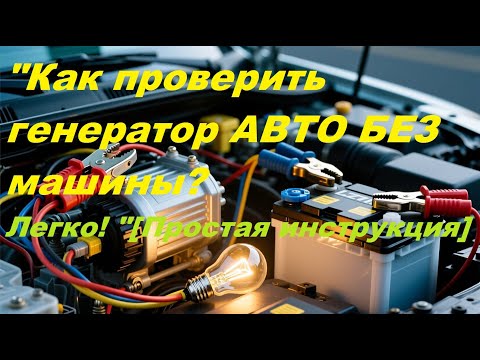 Видео: "Проверка генератора НИВА 371.3701 перед установкой! Гаражный тест на работоспособность"