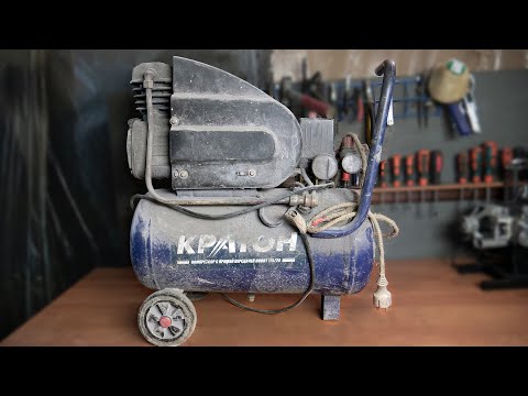 Видео: Реставрация воздушного компрессора. Air compressor restoration! КРАТОН HOBBY 175/24. Besonoff.