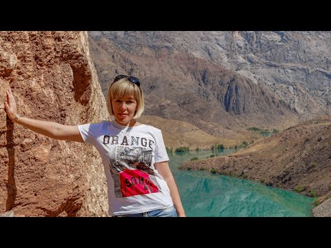 Видео: Автомобильное путешествие по Киргизии. Трасса Бишкек-Ош. Река Нарын и озеро Сары-Челек.