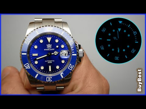 Видео: Часы STEELDIVE SD 1953 Aliexpress | Обзор на китайские водонепроницаемые механические часы дайверы.