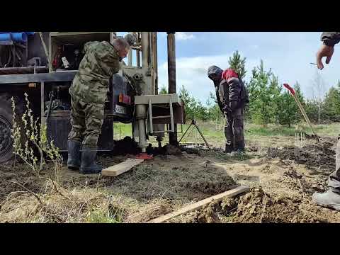 Видео: Бурение скважины в Монетном 12.05.2025