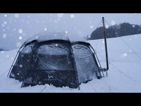 Видео: Одиночный кемпинг в снегу