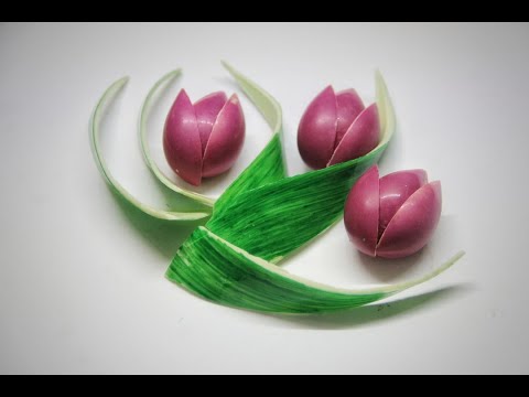 Видео: Шоколадные тюльпаны / шоколадный декор / Chocolate decoration