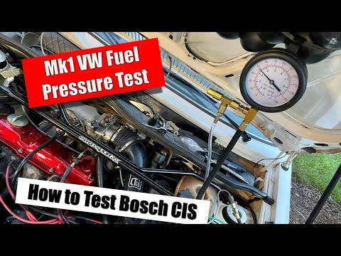 Видео: Mk1 VW Bosch CIS Тест давления топлива