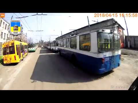 Видео: Черкаський тролейбус- Робочі будні, квітень 2018 / Cherkasy trolleybus- Working days, аpril 2018