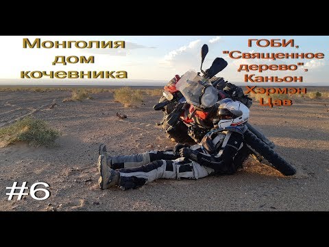 Видео: Монголия-дом кочевника№6.Гоби,"Священное дерево",каньон Хэрмэн Цав.Мотопутешествие по Монголии 2019