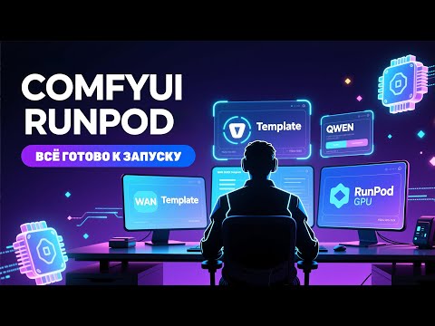 Видео: RunPod Templates для ComfyUI: Wan & Qwen в один клик! Быстрая аренда видеокарт 5090/4090/3090