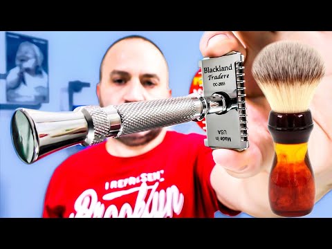 Видео: 💈 Бритьё моей самой любимой бритвой - Blackland Tradere OC, Yaqi Brush, Proraso Cream &  After Shave
