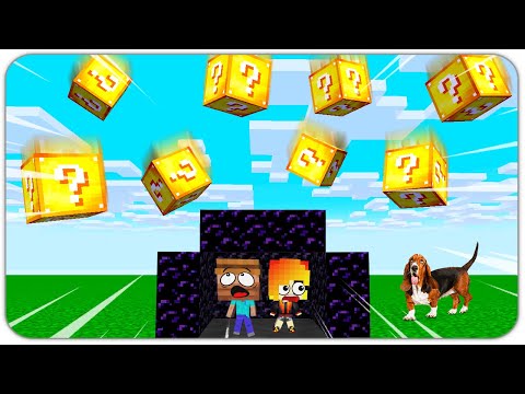 Видео: КАК ВЫЖИТЬ НУБУ и ДЕВУШКЕ от ПАДАЮЩИХ ЛАКИ БЛОКОВ в МАЙНКРАФТ?