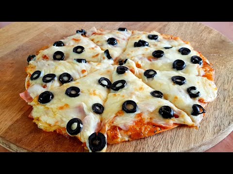 Видео: Пицца с тортильей, ветчиной и моцареллой во аэрофритюрница Cosori dual blaze