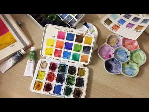 Видео: Мои материалы для скетчей/ Чем рисовать в путешествии?