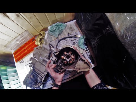 Видео: ZS 190 разлетелся генератор. Чиловая разборка и дефектовка мотора в timelapse #TC4