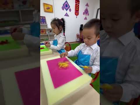 Видео: Сурет салу.Тақырыбы: “Ғажайып сурет”Мақ: Балаға жүннен сурет салуды үйрету,жүннің пайдасы түсіндіру.