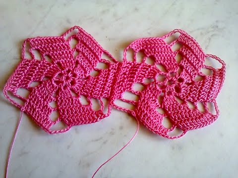 Видео: Платье крючком узор мельница. 1 часть (мотив).