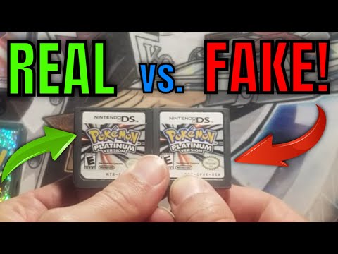 Видео: Pokemon Platinum Version для Nintendo DS: ПОДЛИННЫЕ и ПОДДЕЛЬНЫЕ игры! Отличия подделок от настоящих