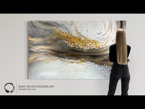 Видео: Текстура и блеск в флюид-арте! Вторая картина из серии «Блаженство». ⭐️