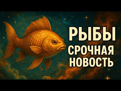 Видео: Рыбы — срочная новость! Всё начнёт меняться с этого момента. Судьба приготовила вам ответ.