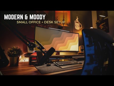 Видео: Современный и атмосферный дизайн стола — небольшой офис + обзор стола