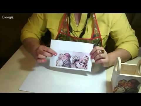 Видео: Работа с трафаретами. Декупаж. Галина Вакула.   20.01. 2016г