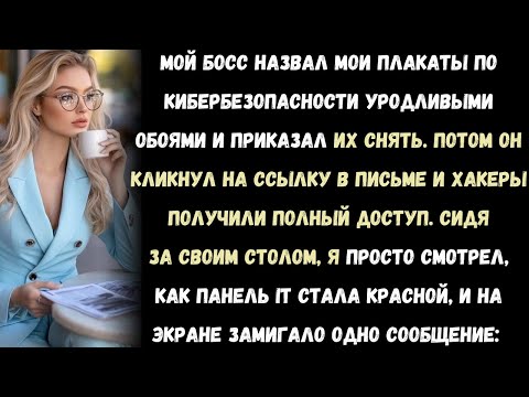 Видео: Мой начальник назвал мои плакаты «обоями» — а потом один его клик стоил ему всего.