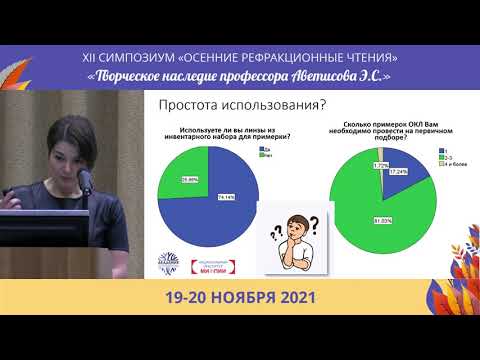 Видео: Жабина О.А. - Этика и комплаенс подбора ортокератологических линз в практике офтальмолога