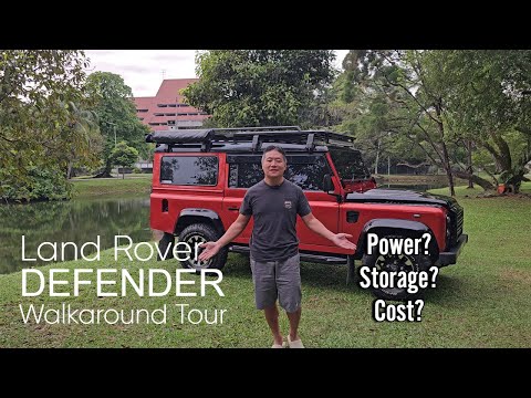 Видео: Экскурсия по моему кемперу Land Rover Defender | Малайзия
