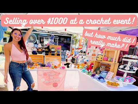 Видео: Продала на осенней ярмарке вязаных крючком изделий больше 1000 долларов! Но сколько я на самом де...
