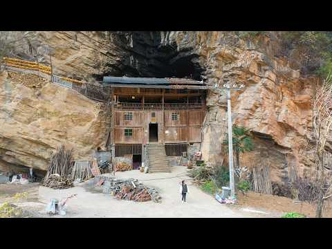 Видео: Чунцин обнаружил, что семья жила в уединении под скалой более 100 лет. Это был настоящий рай.