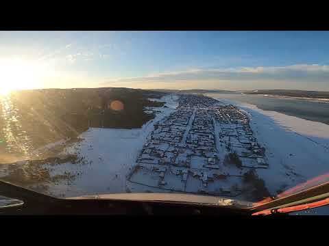 Видео: Богучаны заход на посадку! Ми-8.