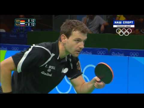 Видео: Timo Boll против Александра Шибаева