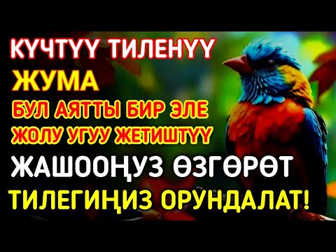 Видео: Жума күнүндөгү ЭҢ КҮЧТҮҮ ДУА! Бардык каалоолор кабыл болот! БАЙЛЫК, ПАЙДА ЖАНА БААКЫТ 🌙✨