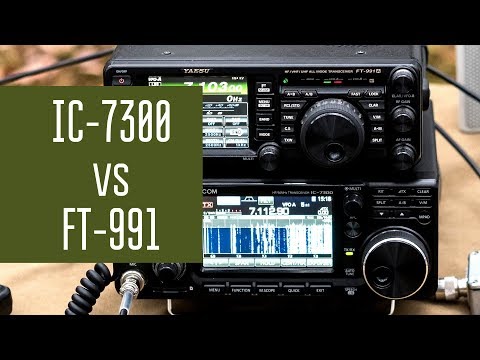 Видео: Icom IC-7300 и Yaesu FT-991. Сравнение динамики по забитию в полях.
