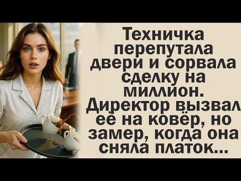 Видео: Техничка перепутала двери и сорвала сделку на миллион. Директор вызвал её на ковёр, но замер, когда