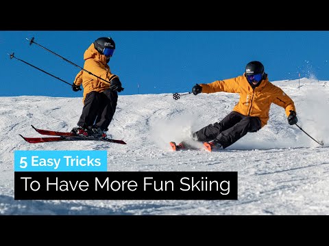 Видео: 5 простых трюков, которые помогут получить больше удовольствия от катания на лыжах