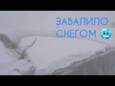 Видео: Большой снег на зимней теплице🥶. Как выдерживает нагрузку снега теплица💪
