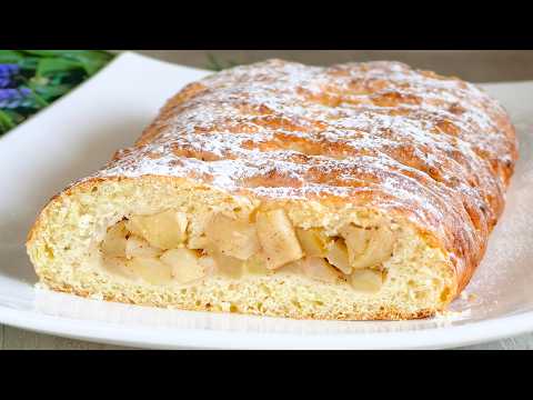 Видео: Творожный пирог с яблочной начинкой быстро и вкусно 😋